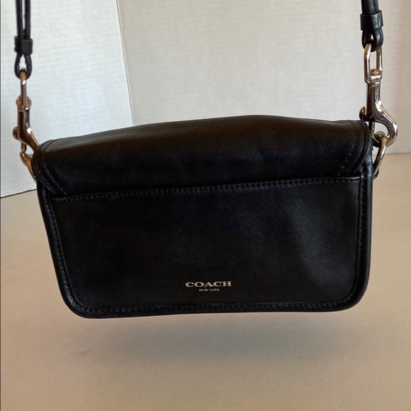 Coach Handbags - Coach Penelope Black Leather Crossbody Handbag